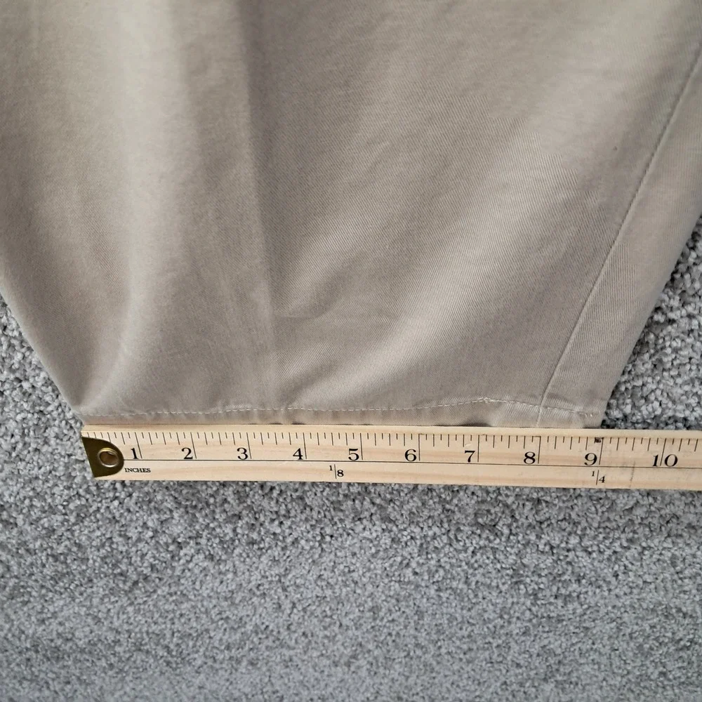 Polo Ralph Lauren Andrew Pant Mens 48B-30 Tan Pleated Cotton Chino Trousers 7635